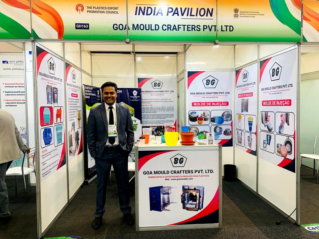 Goa Mould Crafters plastic mould manufacturing exhibition booth